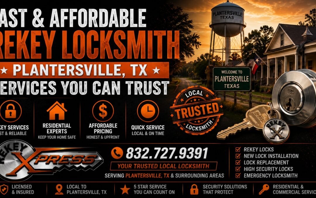 Fast & Affordable Rekey Locksmith Plantersville TX Services You Can Trust