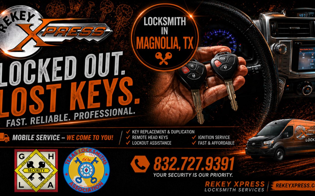 Locked Out or Lost Keys? Magnolia TX Locksmith Services That Rescue You Fast