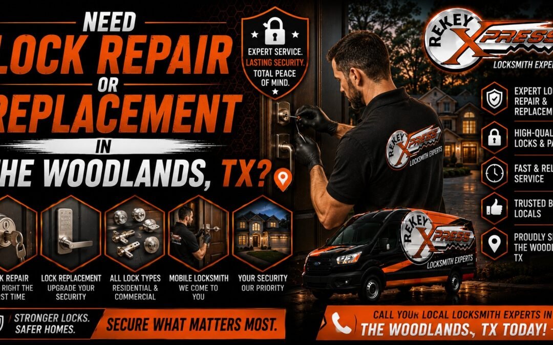 Need Lock Repair or Replacement in The Woodlands, TX?