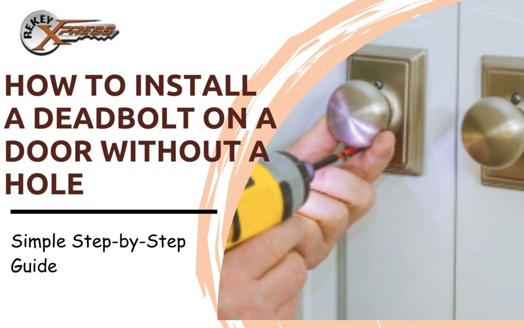 how to install a deadbolt on a door without hole