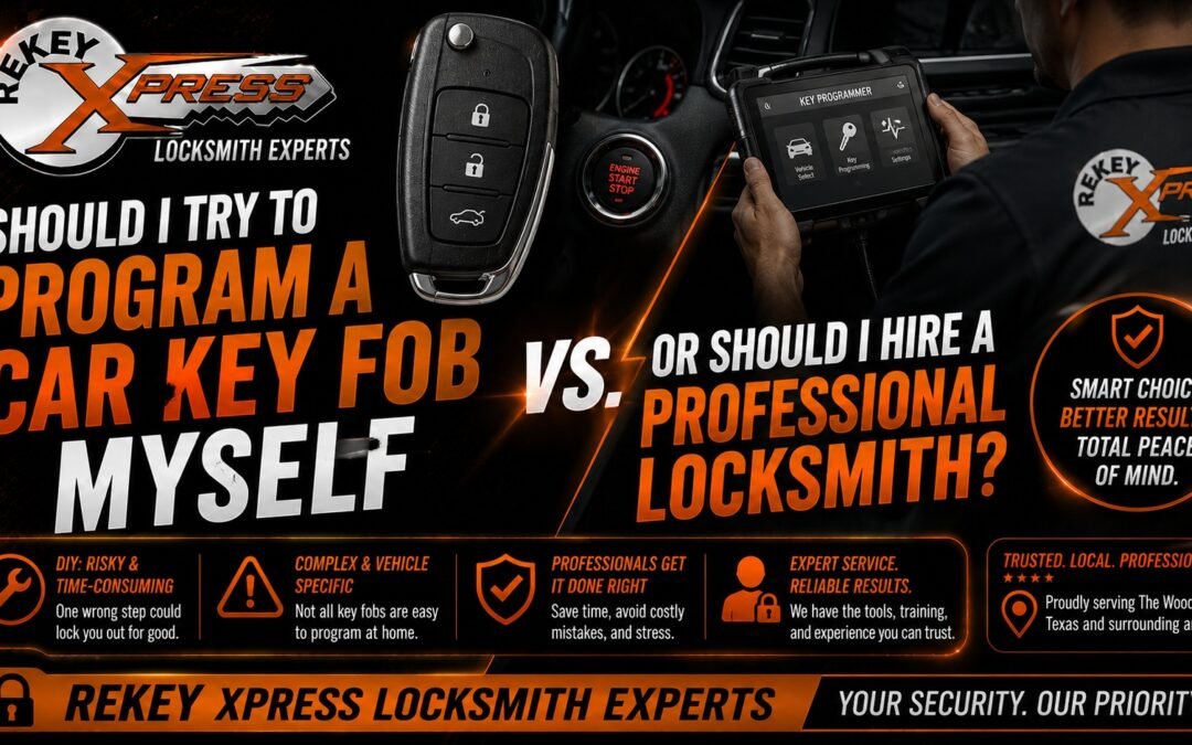 How to Program a Car Key Fob Yourself vs. Hiring a Professional Locksmith?