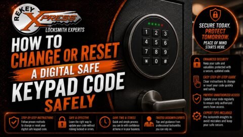 how to change code on safe digital keypad
