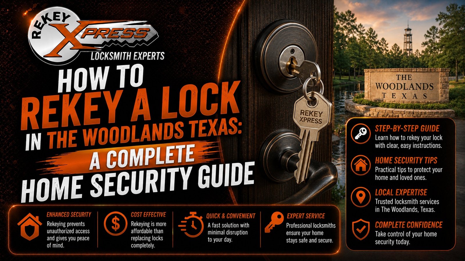 how to rekey a lock in the woodlands