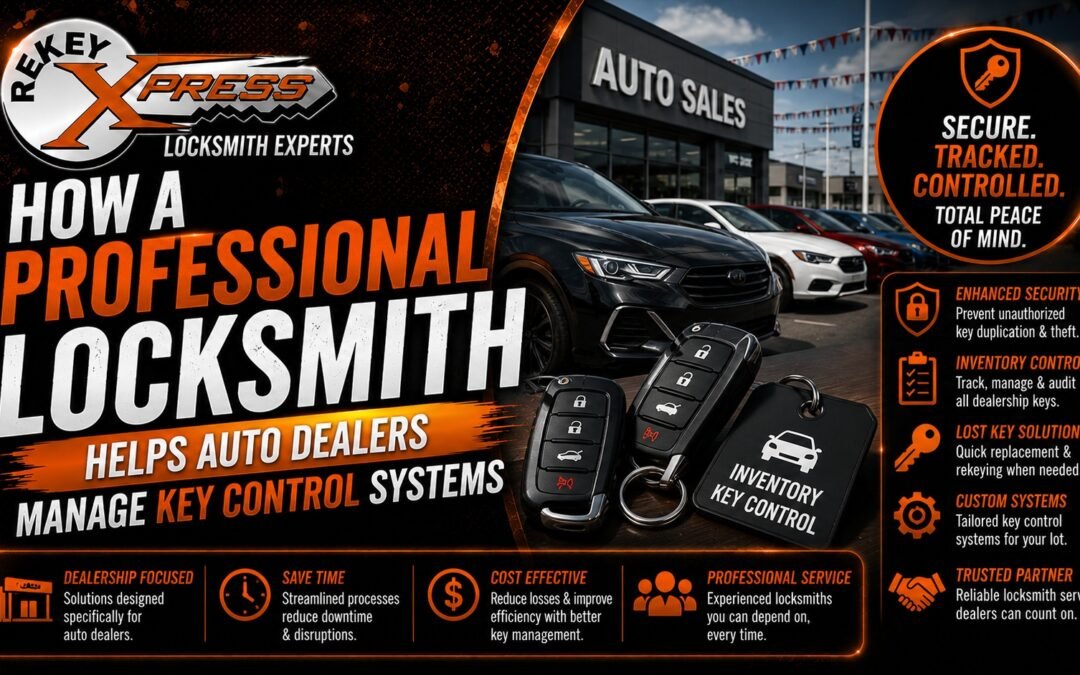 How a Professional Locksmith Helps Auto Dealers Manage Key Control Systems 