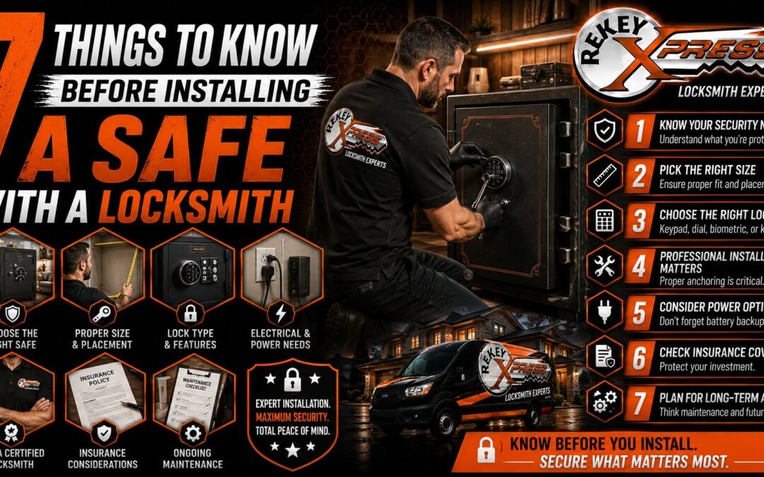 7 Things to Know Before Installing a Safe with a Locksmith
