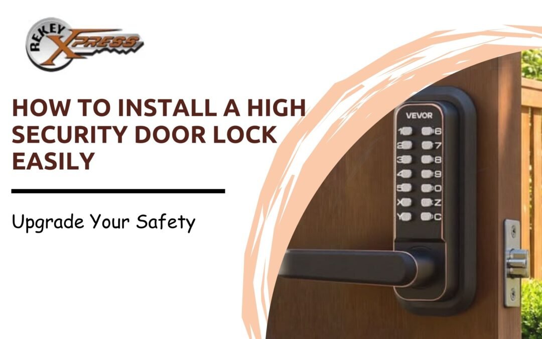how to install high security door lock​