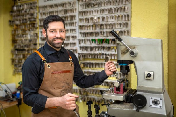 Emergency locksmith repairing damaged lock system in Montgomery, TX property<br />
