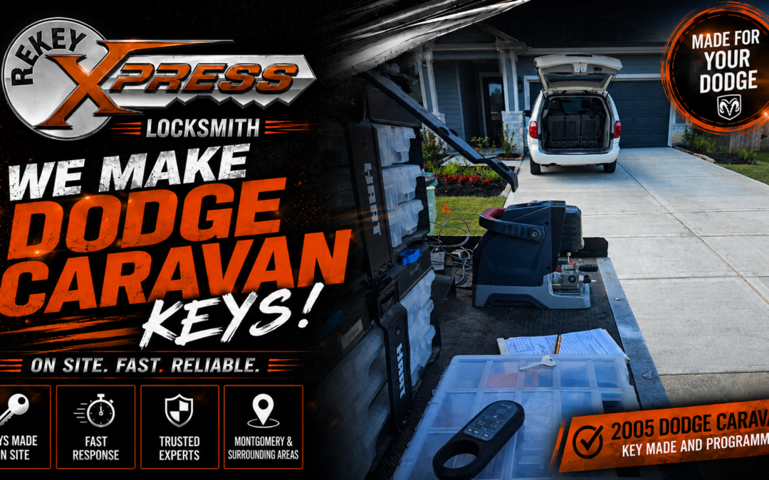 Rekey Xpress Locksmith Provides Fast 2005 Dodge Grand Caravan Key Replacement in Kresston, Montgomery, TX Kresston Neighborhood, Montgomery, TX